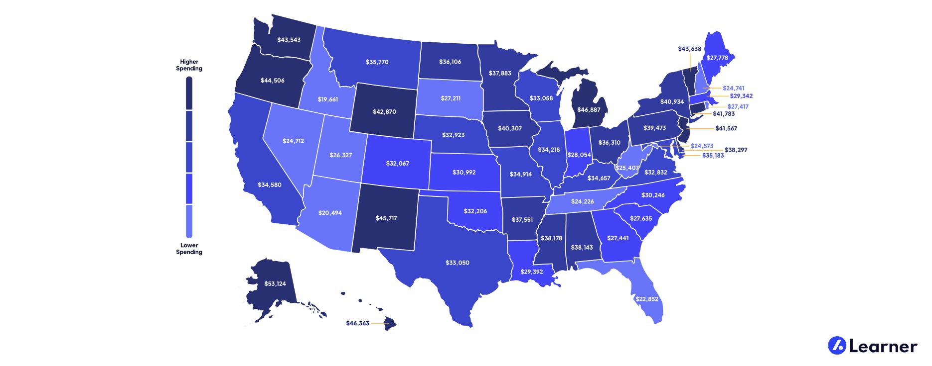 States That Spend The Most On Education Learner